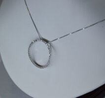 diamond circle pendant