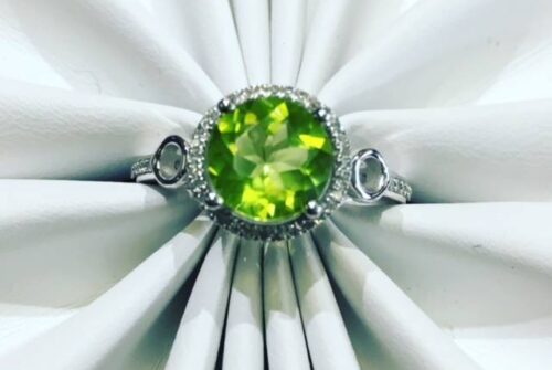 A Breath of Spring in a Peridot Ring